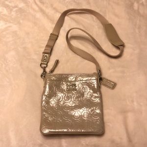 Coach Shimmer Embossed Leather Mia Swingpack